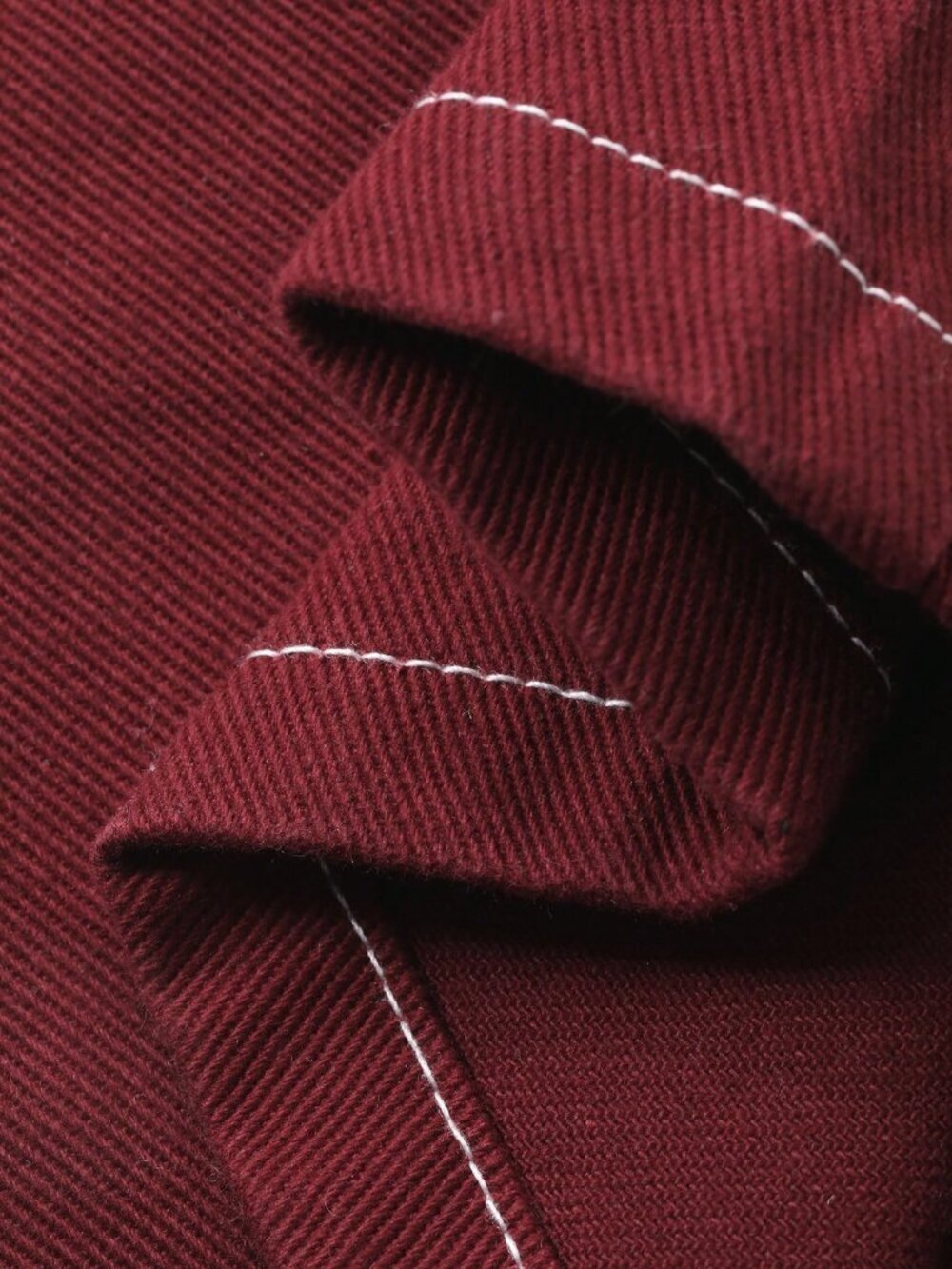 Burgundy Casual Women's Loose Fit Cargo Jeans Y2k - Picture 10 of 10